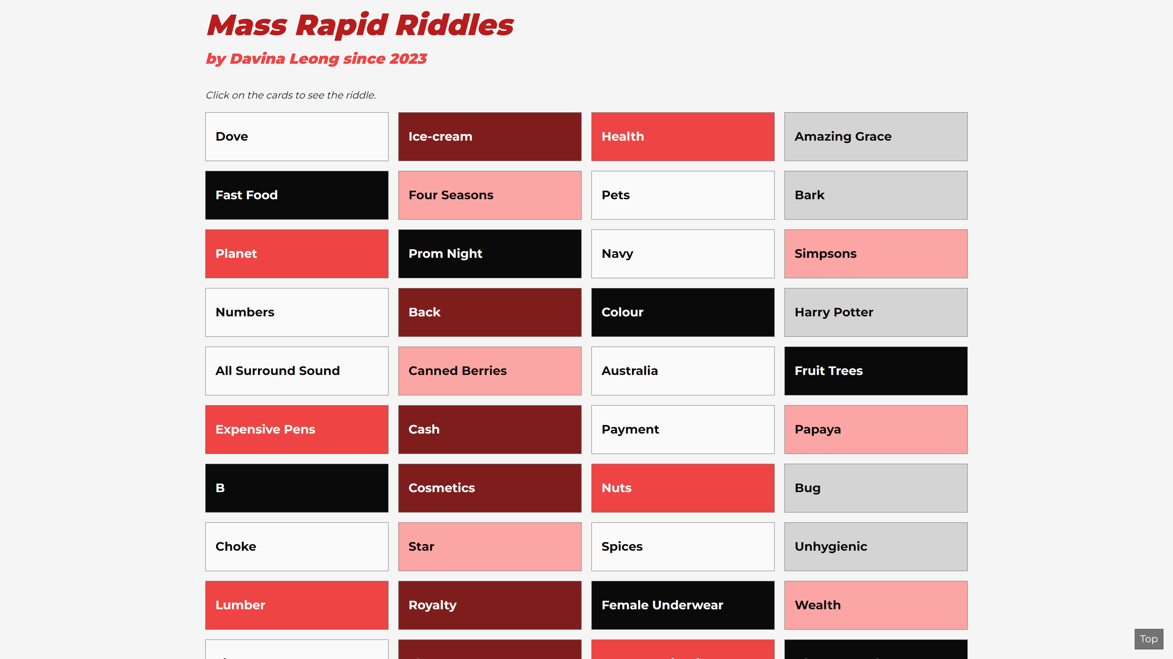 Mass Rapid Riddles