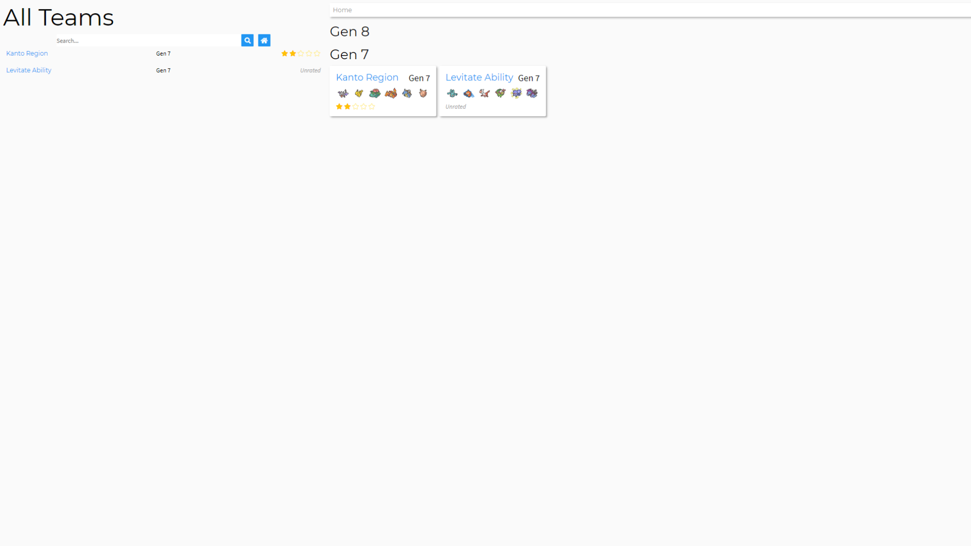 Pokemon Teams Template