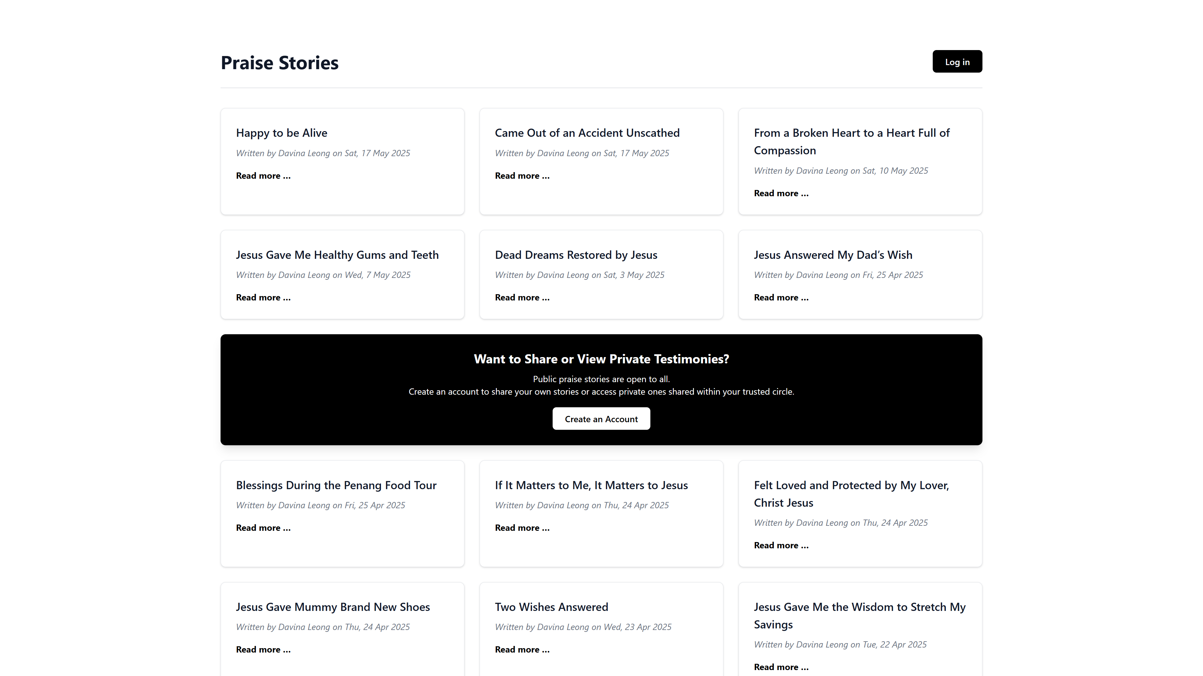 Praise Story