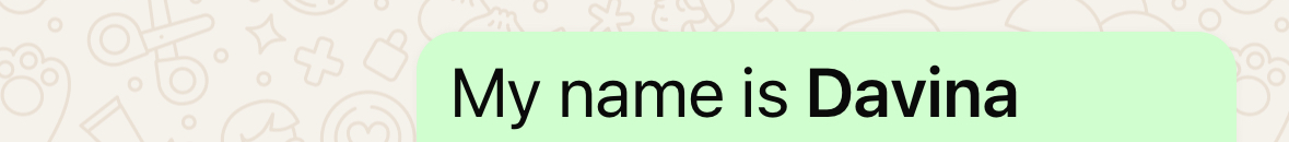 Screenshot of Bolden WhatsApp Text