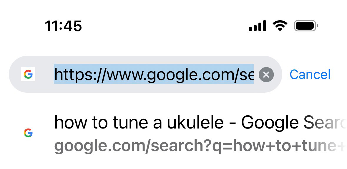 Screenshot of HTTPS in URL